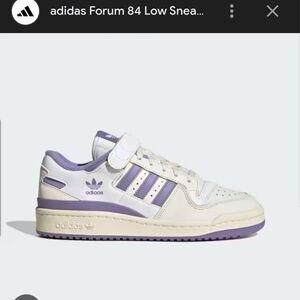 Adidas Forum 84 Low Sneakers - White and Purple